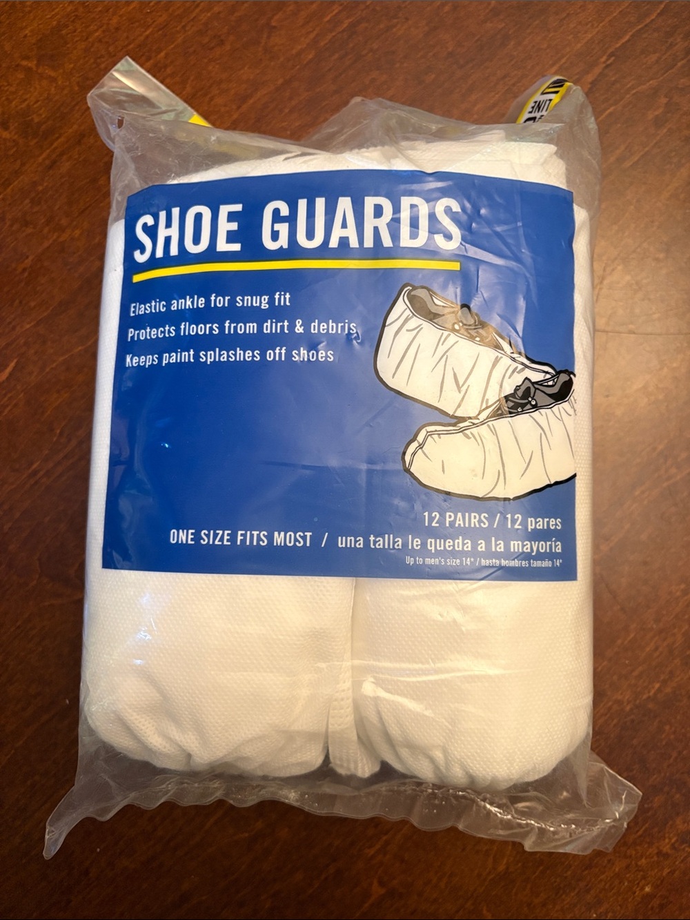 Trimaco Pro Line White Disposable Shoe Guards - Pack of 12 Pairs